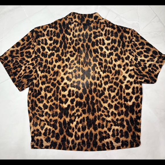 Dolls Kill Leopard Print Top - Picture 2 of 3